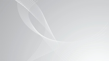 White and gray abstract background wallpaper for presentation with gradient and line vector image