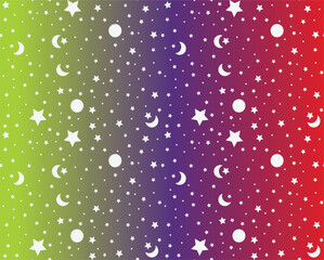 Vector Cute Celestial Childish Night
Sky Stars Crescent Vector Seamless Pattern Boho Baby Delicate Background Soft Colors Universe Surface Design For Kids Fabric And Nursery Decor