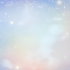 Pastel cosmic fantasy background.