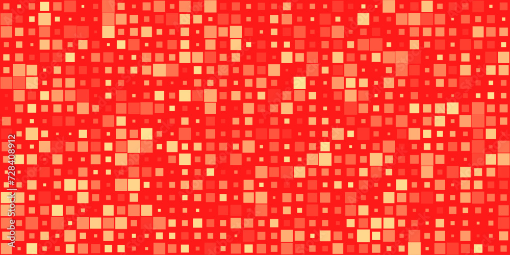 Wall mural red pattern particles of different sizes universal background. design background. minimalistic banne