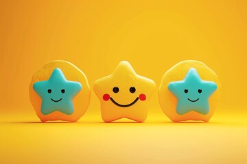 Obraz premium Positive Psychology Emoji shared Smiley, Icon Illustration gut reaction. Smiling cartoon zest. Big grin creative graphic happy smile. account management stress management