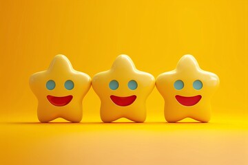 Obraz premium Smiling Emoji hand gesture Smiley, Vector Design bookmark. Star rating love sybol exultation. Happy feedback ball colorful note happy smile. trademark crm client service