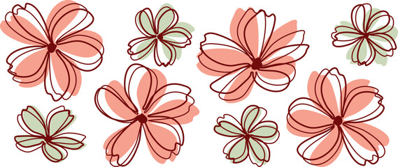 Fototapeta premium Flower with Libbey glass can wrap, Libbey Glass Svg, 16oz Full Wrap, Beer Glass wrap, svg files for cricut 