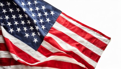 Obraz premium american flag isolated on white
