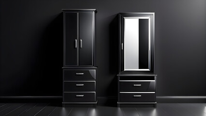 dressing room or and dressing cupboard icon  clipart isolated on a black background