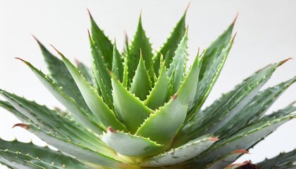 Fototapeta premium aloe plant over white background