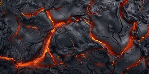 Fotobehang Lava texture fire background © sid