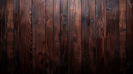 Smooth dark mahogany planks with a subtle sheen for elegant woodworking - obrazy, fototapety, plakaty