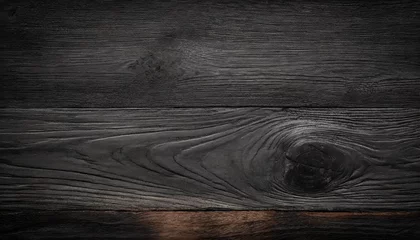 Fototapeten dark black wooden texture background blank wood for design © Debbie