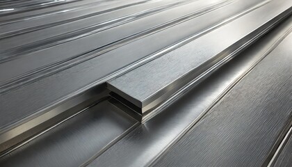 Obraz premium aluminum silver platinum elegant background