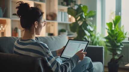 Ethical use of data. Person Reviewing Personal Data Sharing Settings on a tablet. Individual Adjusting Data Privacy Settings on Tablet