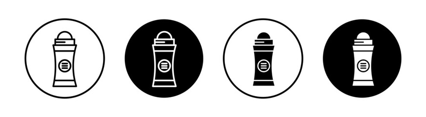 Deodorant Roll On Vector Line Icon Illustration.