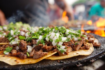 Traditional mexican pork tacos