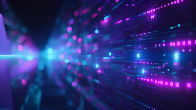 A series of holographic grids depicting the organization and categorization capabilities of digital et management systems.