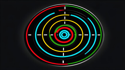 target on an isolated black background. Goal achievement concept. Goal. Set of goals. Target icon. Target, call, goal icon. concept market goal. Concept target market, audience, group, consumer. Bulls