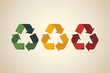 Group of Different Colored Arrows in Recycle Formation