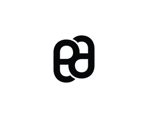 Obraz premium EA logo design vector template