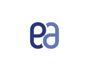 EA logo design vector template
