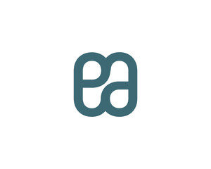 EA logo design vector template