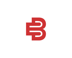 EB BE logo design vector template