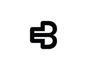 EB logo design vector template