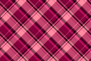 Background pattern textile of seamless texture vector with a tartan plaid check fabric.