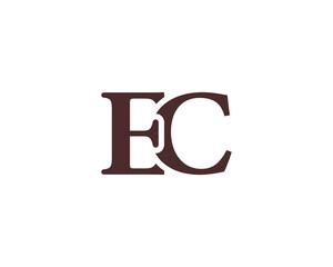 EC Logo design vector template