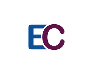 EC Logo design vector template