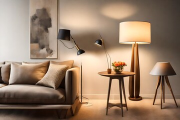 Choose a mix of floor lamps and table lamps to create layered and ambient lighting 