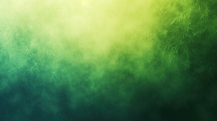 Green gradient background, soothing palette