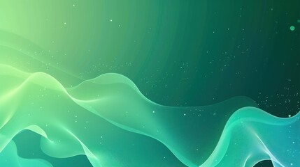 Green gradient background, soothing palette