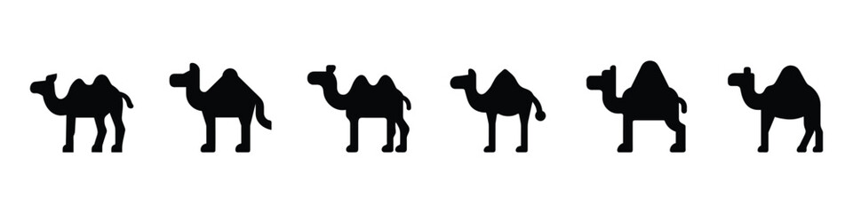 Camel silhouette icon, Camel icon isolated on white background, camel icon