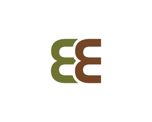 EE Logo design vector template