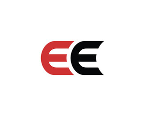 Obraz premium EE Logo design vector template