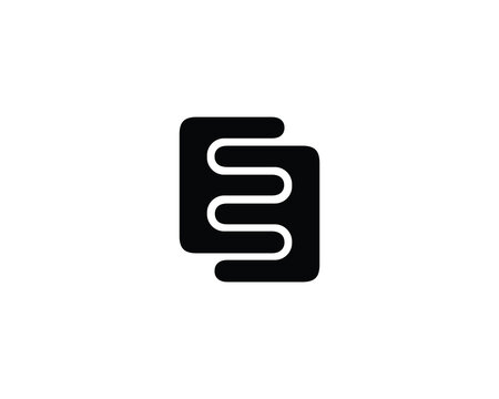 EE Logo design vector template