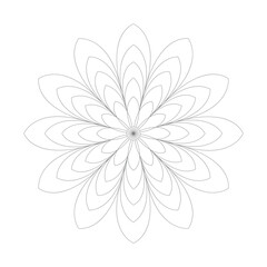Vector beautiful floral mandala design creative ornamental decorative mandala design