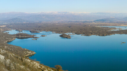 Obraz premium Sault lake near Niksic, Montenegro