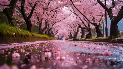 Sakura, cherry blossoms in Japan