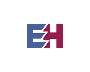 EH logo design vector template