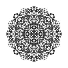 Circular pattern mandala art decoration elements