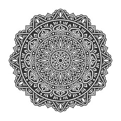 Circular pattern mandala art decoration elements