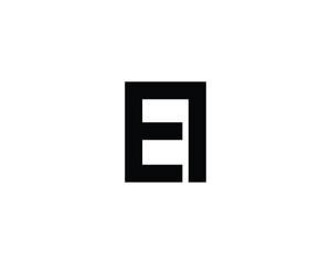 EI logo design vector template