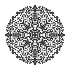 Circular pattern mandala art decoration elements