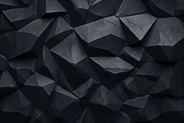 Black Stone Pebble Background: A Minimalist Natural Texture - obrazy, fototapety, plakaty