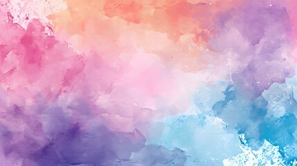 Colorful Abstract watercolor paint background textured. beautiful softness Pastel Brush Strokes, wallpaper, copy space, mockup, flyer.