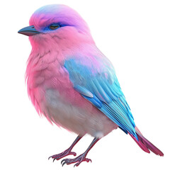 Tribal Tattoo Print, lilac breasted roller isolated on white