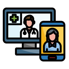 Telehealth Consultation Icon