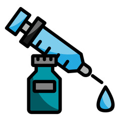 Obraz premium Vaccinations Icon