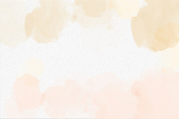 Yellow watercolor abstract background. Watercolor orange background. Abstract peach texture.