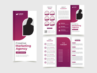 Vector corporate company profile template design, business brochure template.